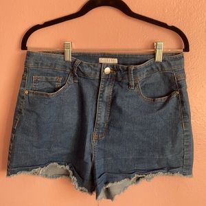 Denim Distressed Shorts